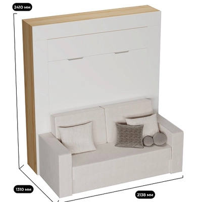 Шкаф-кровать трансформер LE950.160, фасады в эмали, 160x200