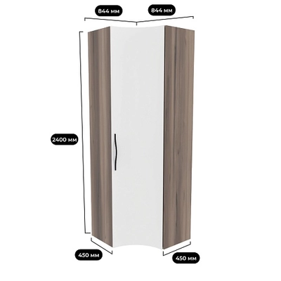 Шкаф угловой F218.1 L/R