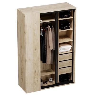 Шкаф-купе ХG161.60-1 L/R, профиль INTEGRO, стекло прозрачное, с подсветкой