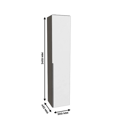 Шкаф 1 дверный широкий, фасады в эмали LE221.44-1