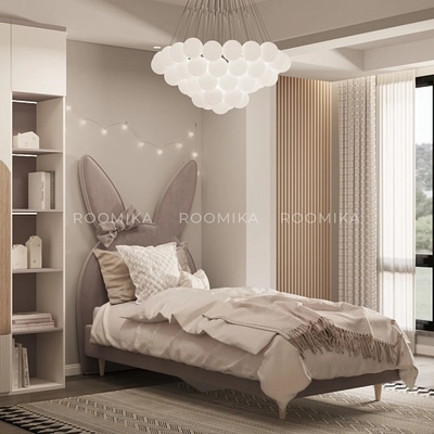 Кровать односпальная мягкая БАННИ ЛАЙТ