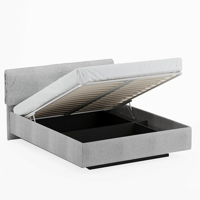 Кровать двуспальная мягкая КОЛИБРИ с подъемным механизмом, 160x200