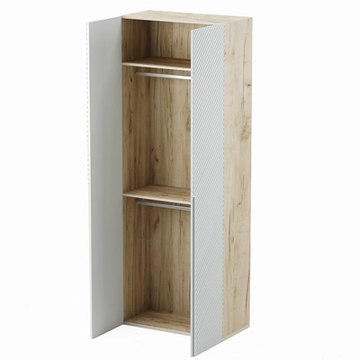 Шкаф 2 дверный, фрезерованные фасады в эмали LE210.44-1