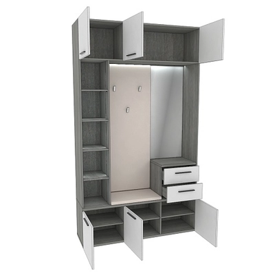 Секция с вешалкой и стеллажом с подсветкой LG416