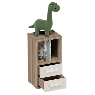 Cтеллаж сквозной книжный  с ящиками E802