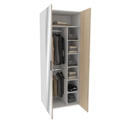 Шкаф двустворчатый с зеркалом L-210.60-4Z