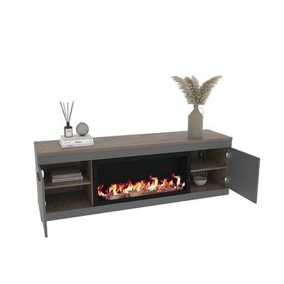 Тумба ТВ навесная с электрокамином L545.451