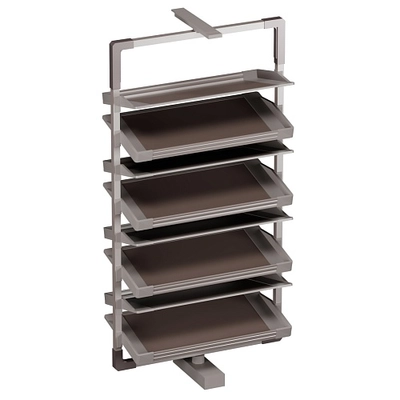 ALFA Поворотно-выдвижная обувница, 8 полок, FRM5814.08.01