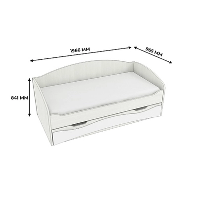 Кровать с выдвижным спальным местом P910, 90x190