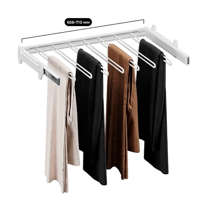 BELLE  Вешалка для брюк, 700 мм, цвет белый, BE70TRWH