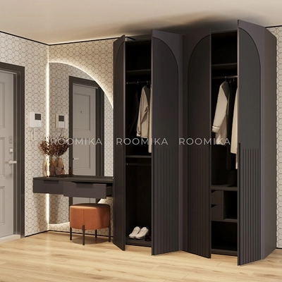 Лацио прихожая фрезерованные фасады в эмали 17