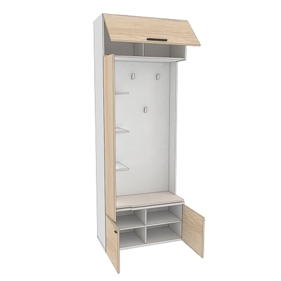 Секция с вешалкой и полками с подсветкой L409 L/R