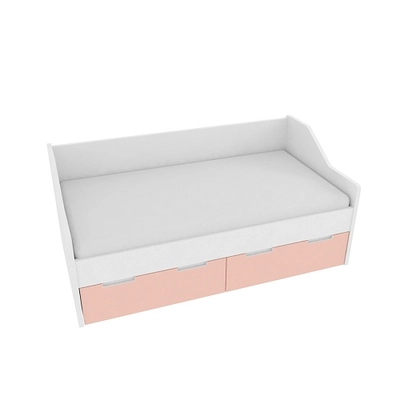 Кровать односпальная, фасады в эмали LE902.160, 80x160