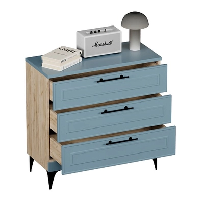 Комод с ящиками узкий с эмалевой столешницей A703.40ES