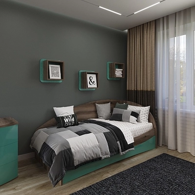 Кровать односпальная P901 с подъемным механизмом, 90x190