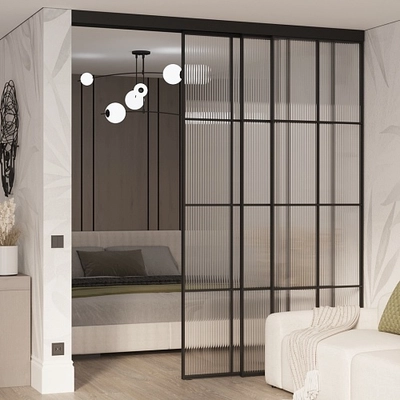 Раздвижная перегородка-купе, стекло Мору GRACE 13