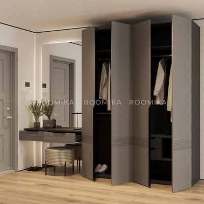 Лацио прихожая фрезерованные фасады в эмали 16