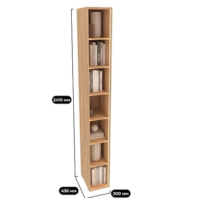 Cтеллаж открытый глубокий L233.44 с подсветкой