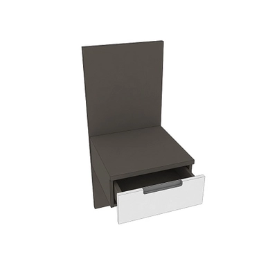 Тумба прикроватная с панелью, фасады в эмали LE720