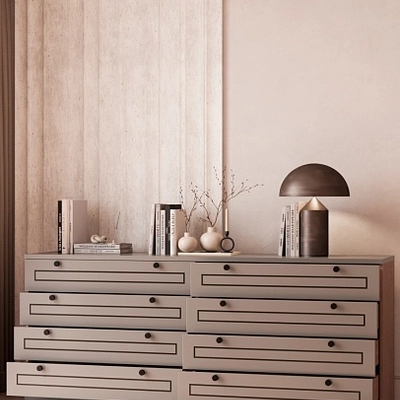 Комод с ящиками узкий с эмалевой столешницей A728.45ES