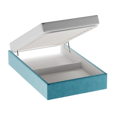 Мягкая кровать-подиум с коробом для хранения, 90x190