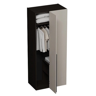 Шкаф с распашным фасадом и фальш-панелью L245.60 L/R