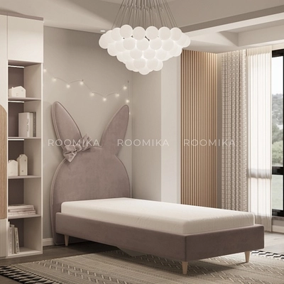 Кровать односпальная мягкая БАННИ ЛАЙТ