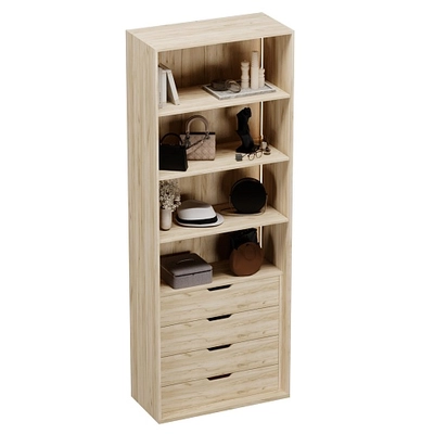 Шкаф с встроенными ящиками с подсветкой R215.2