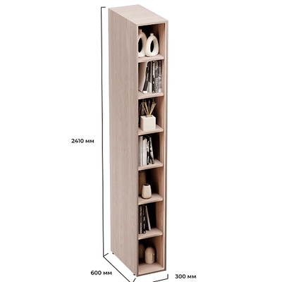 Стеллаж открытый глубокий L233.60 с подсветкой