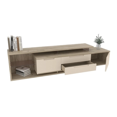 Тумба TV напольная, фасады в эмали LE-507 L/R