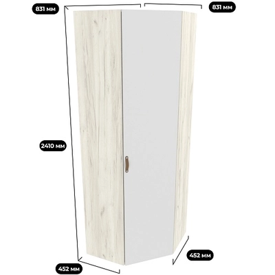 Шкаф угловой равносторонний L218.1