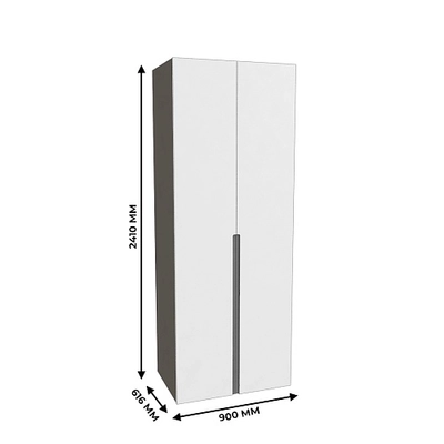 Шкаф 2 дверный, фасады в эмали LE210.60-3