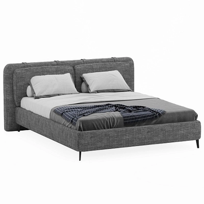 Кровать двуспальная мягкая СТЕНЛИ, 180x200