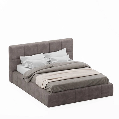 Кровать двуспальная мягкая КВАДРО-СОФТ с подъемным механизмом, 180x200