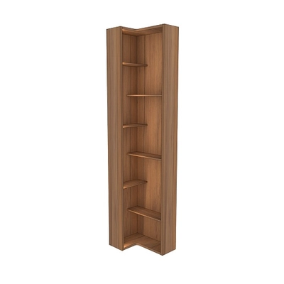 Стеллаж завершающий угловой с подсветкой L230