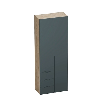 Шкаф комбинированный, фасады в эмали LE215 L/R