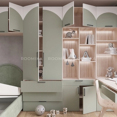 Лацио детская фрезерованные фасады в эмали 78