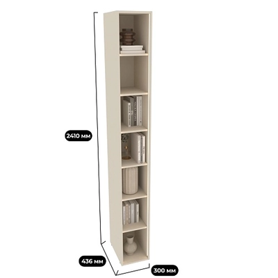 Cтеллаж открытый глубокий L233.44 с подсветкой