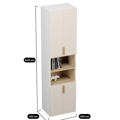 Шкаф книжный с нишей L228.44