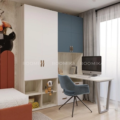 Шкаф однодверный с ящиками L223