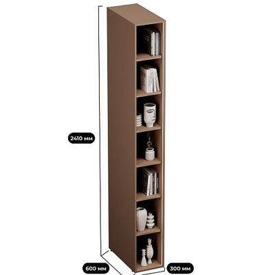 Стеллаж открытый глубокий L233.60 с подсветкой