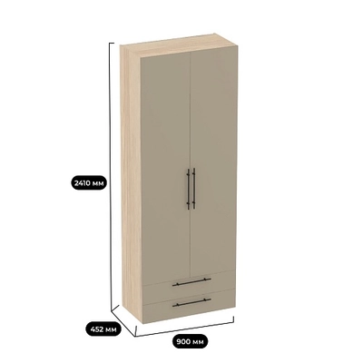 Шкаф двустворчатый с ящиками L211.44