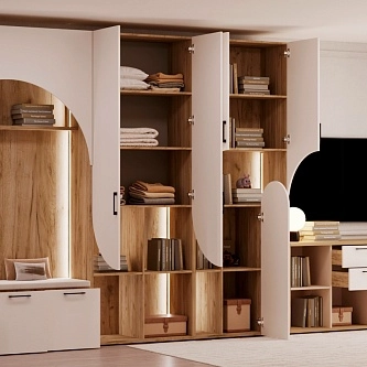 Стеллаж для книг с подсветкой LG253.44 L/R