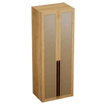 Шкаф двустворчатый, фасады натуральный ротанг  L210.60-4