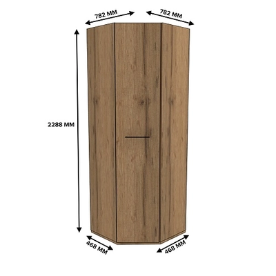 Шкаф угловой равносторонний C-218 L/R
