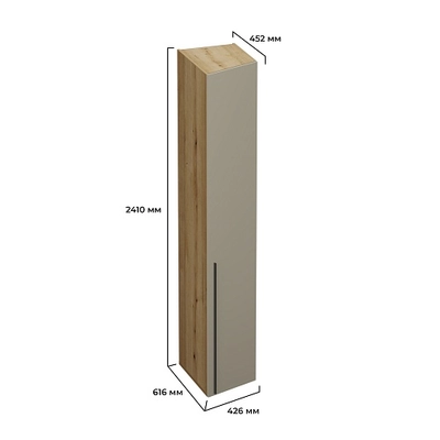 Шкаф переходной с глубины 616 на 452 мм LG229 L/R