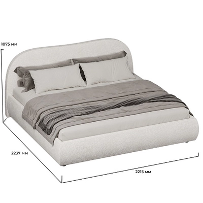 Кровать двуспальная мягкая ДРИМ с подъемным механизмом, 200x200