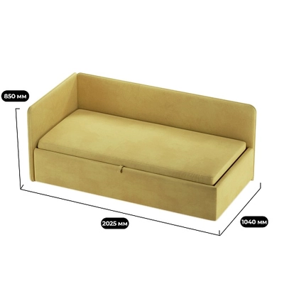 Кровать с подъемным механизмом и ящиком для белья РУБИ М1