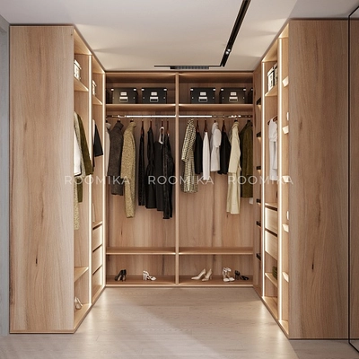 Гардеробная система без фасадов Элементис 6