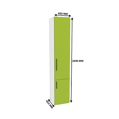 Шкаф однодверный книжный L222